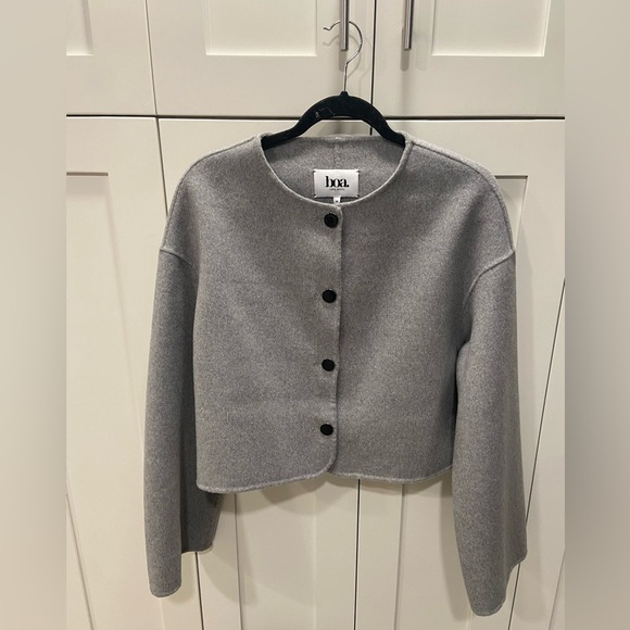 Because Of Alice Grey Wool Sweater/Jacket with Matching Scarf size Medium - Picture 1 of 5